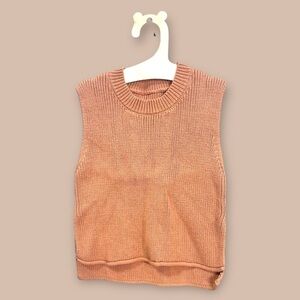 [KID] Brown Knit Vest 2T | Cozy Layer | Toddler Sweater